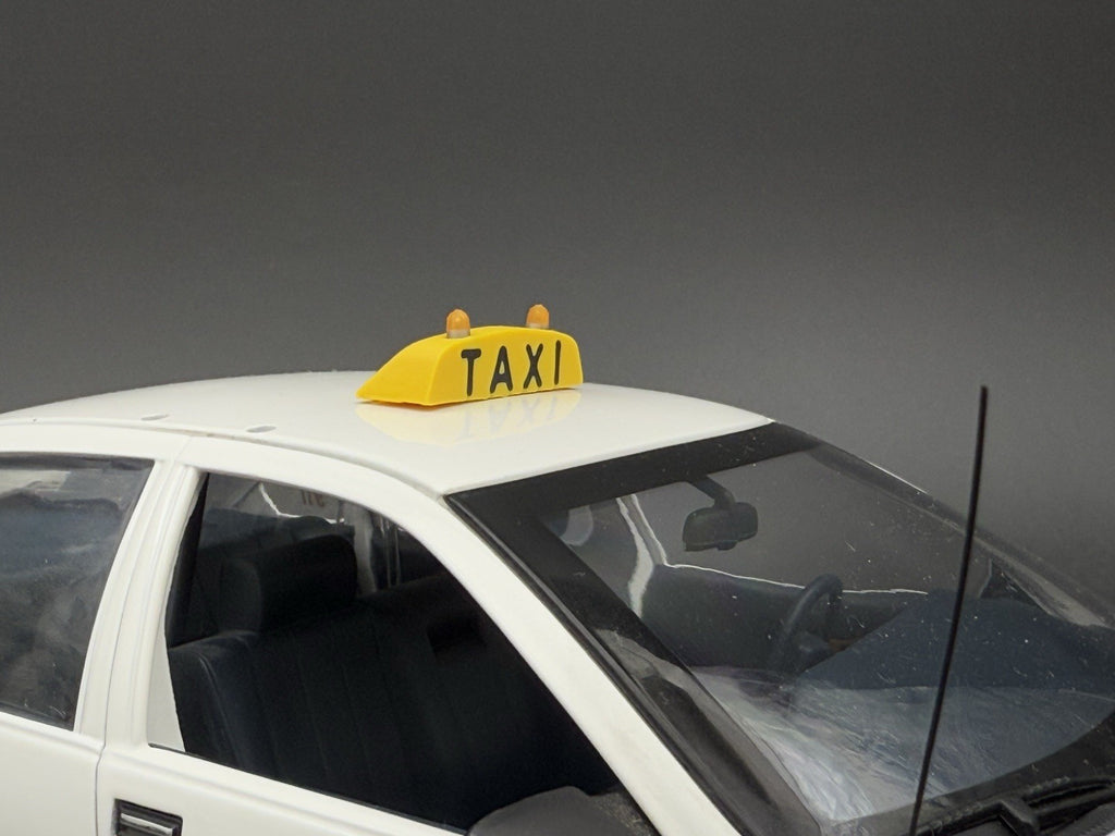 1/18 Scale Model Taxi Sign With Two Amber Lights And Lettering San Diego14