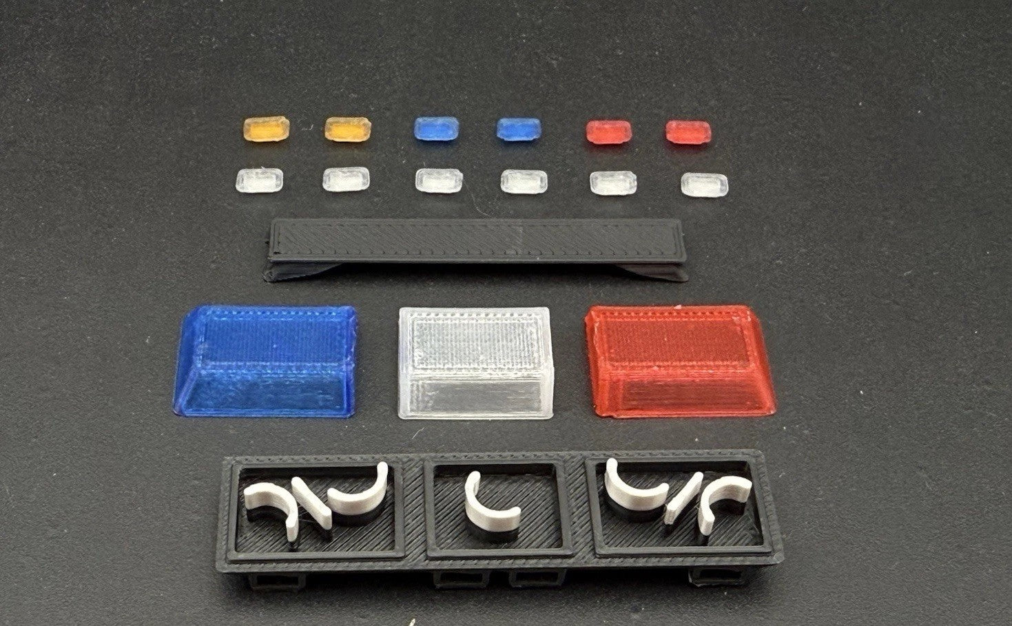 1/18 Scale Blue Red Clear Streethawk Lightbar Police 18591
