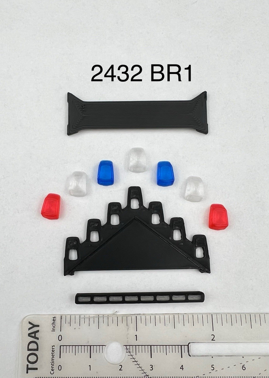 1/24 25 LED Ready Blue Red Federal Signal Vector Vision Lightbar Police LVMPD1