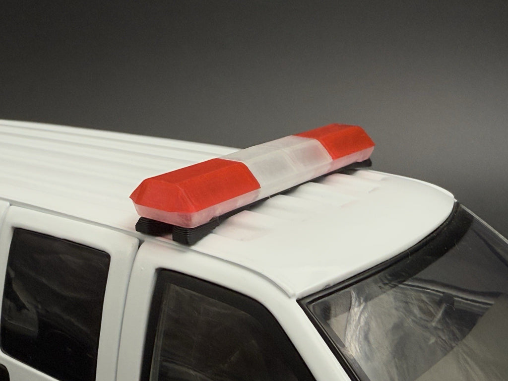 1/24 25 Scale Red Clear Code 3 MX7000 XL Lightbar Ambulance Fire Truck Width 58”5