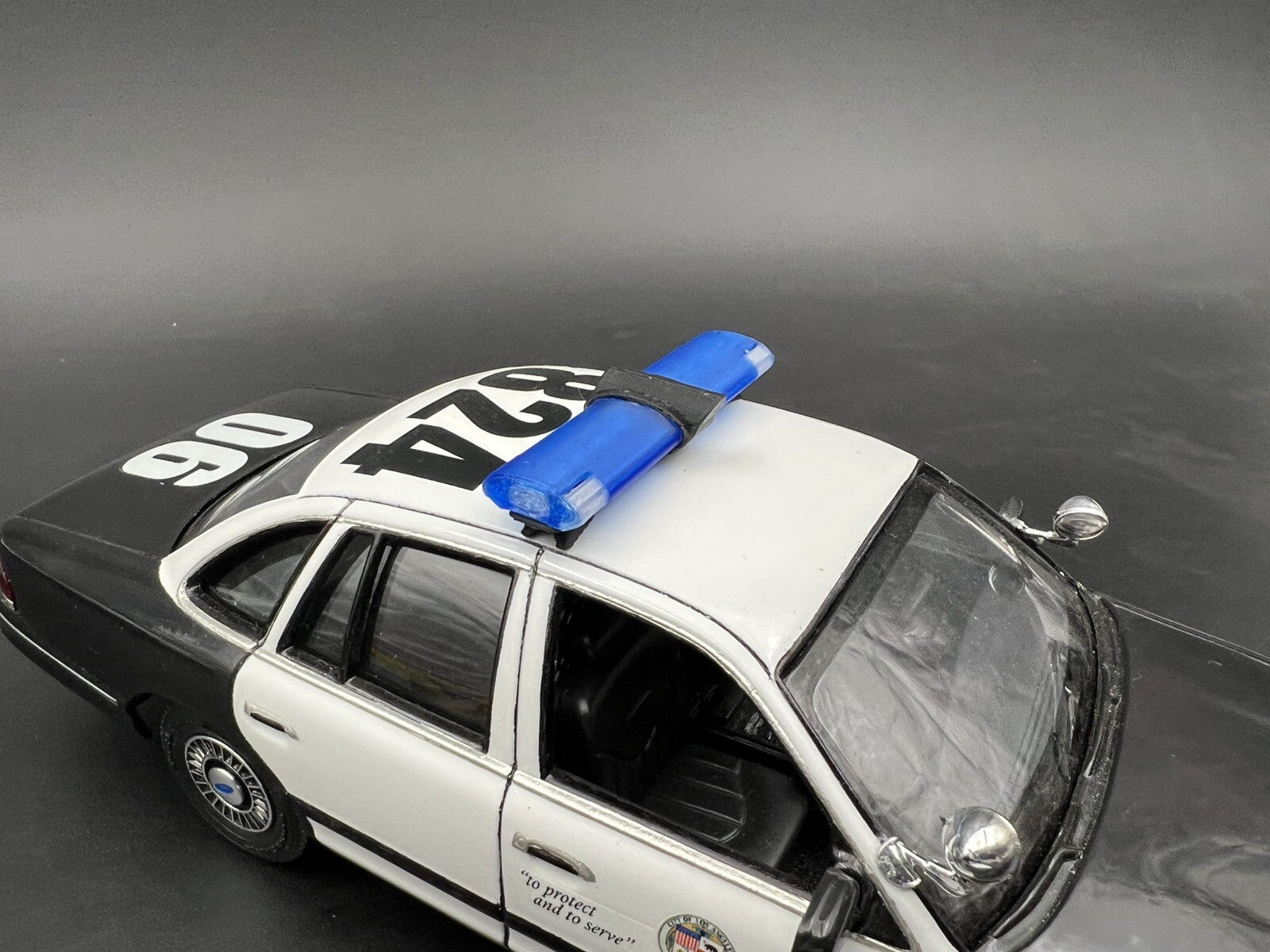 1/24 25 LED Ready Jetsonic Lightbar Blue Clear FHP Florida Highway Patrol Police7