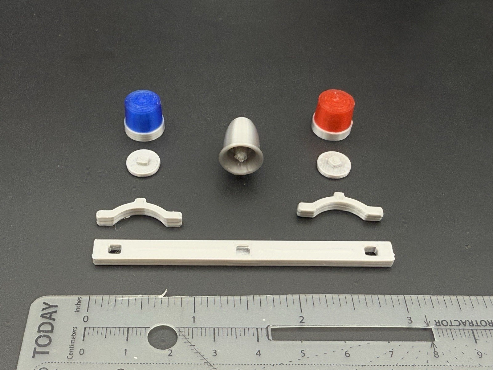 1/24 25 Scale Model Federal Twin Beacon Ray Blue Red Lightbar Visibar 2456BR1