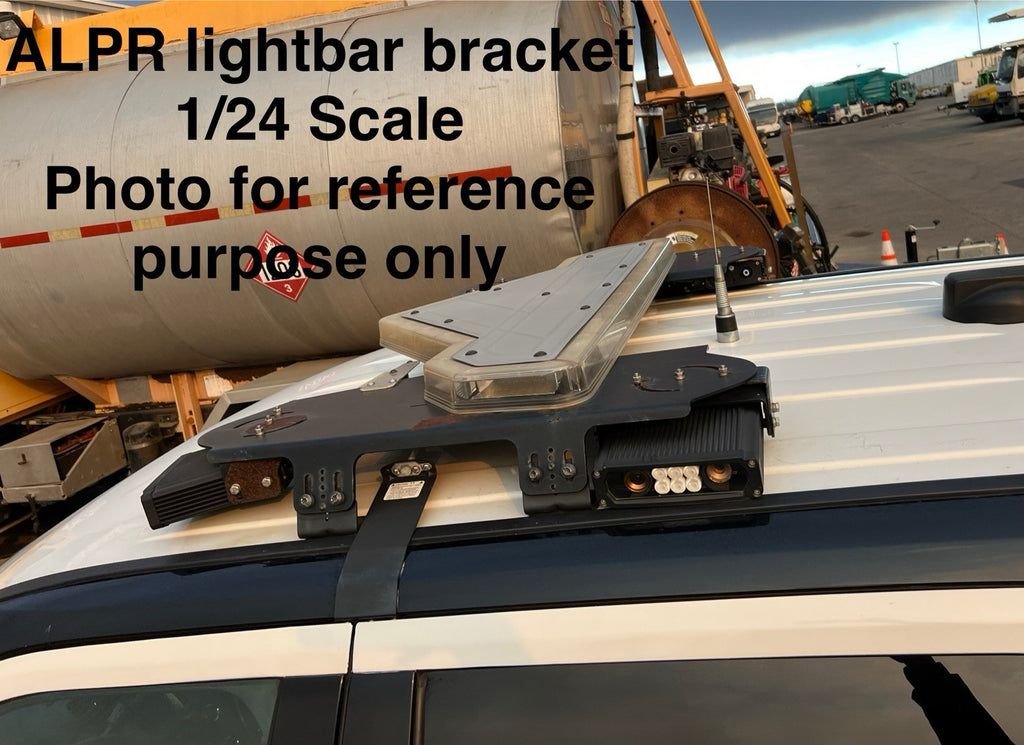 1/24 Lightbar Bracket w/ ALPR License Plate Reader Police Car SUV Sheriff1