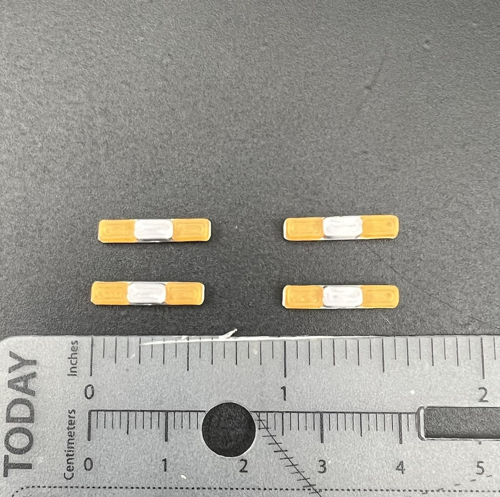 4 Pack 1/87 HO Amber Twinsonic Lightbar Work Truck Tow Security Construction2