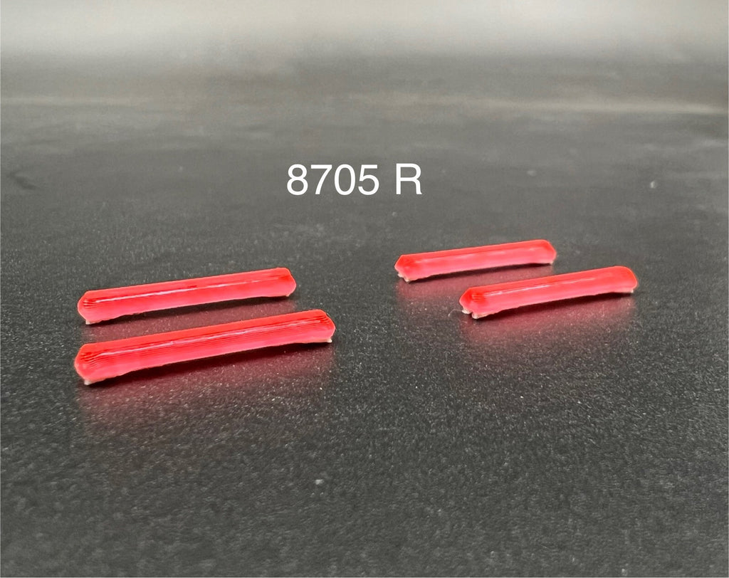 4 Pack 1/87 HO Scale Red Long Code 3 MX7000 Lightbar Police Fire Truck Ambulance0