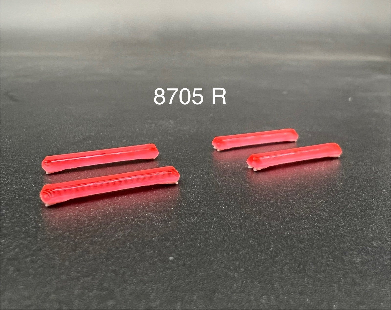 4 Pack 1/87 HO Scale Red Long Code 3 MX7000 Lightbar Police Fire Truck Ambulance0