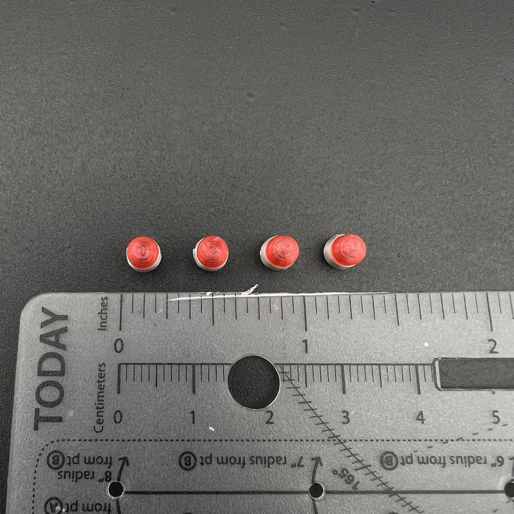 4 Pack 1/50 Vintage Red Beacon Ray Lightbar Police Sheriff State Patrol Fire EMS8