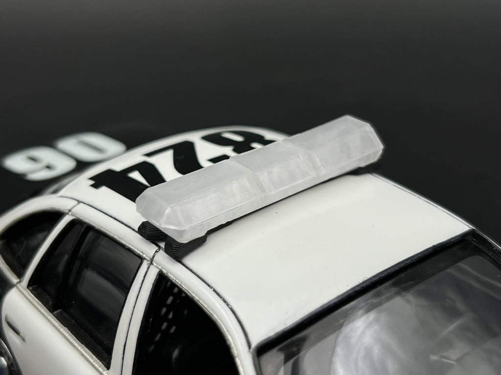 1/24 25 Scale Clear Code 3 MX7000 Lightbar LAPD LASD Sheriff Police4