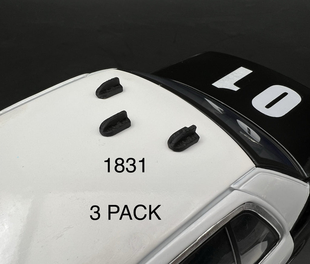 3 Pack 1/18 Shark Fin Antenna LAPD Style Los Angeles Police GPS Data Fire EMS0