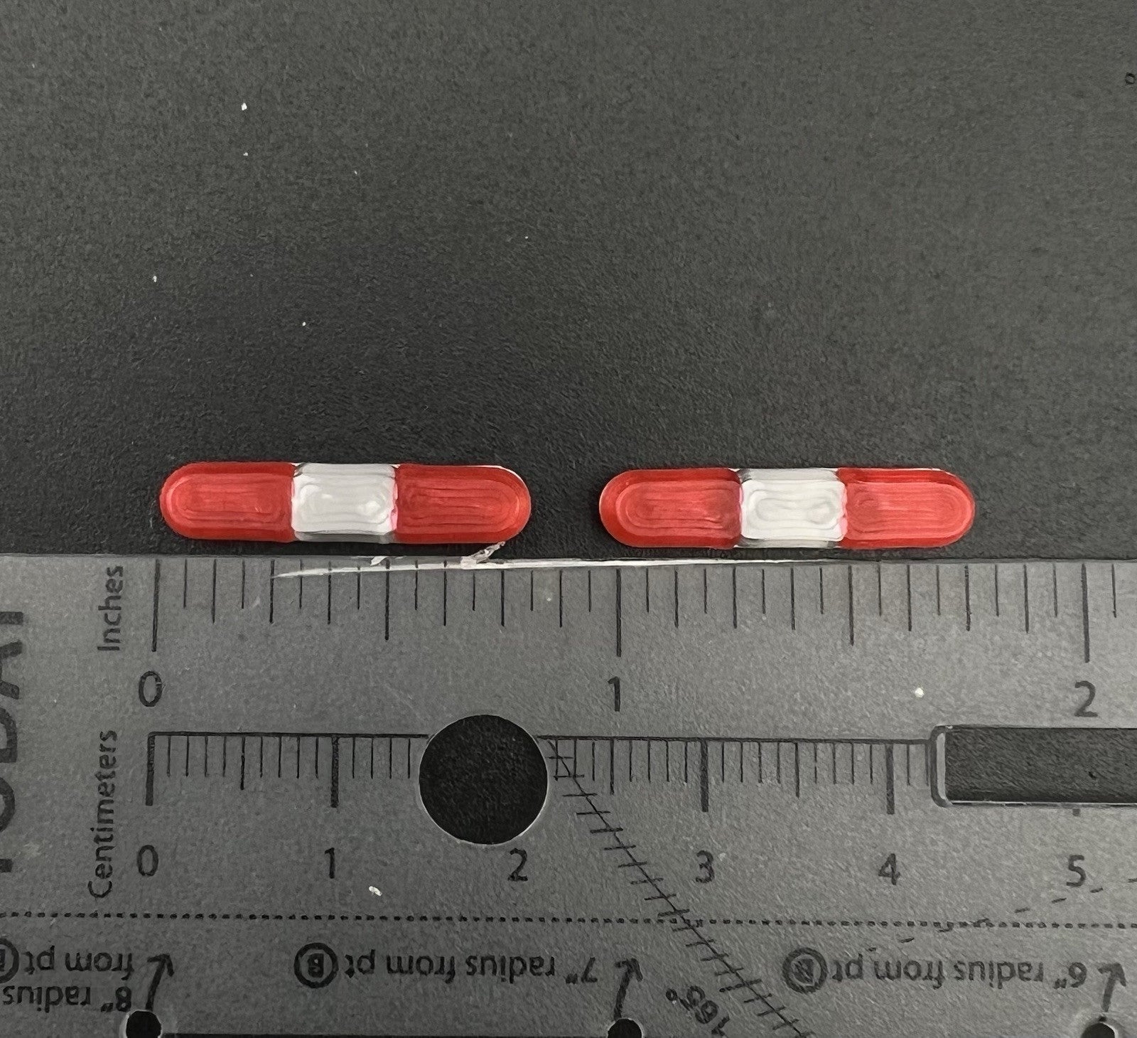 2 Pack 1/64 90H 8000 Lightbar Red Fire EMS Police Sheriff Car Truck Ambulance1