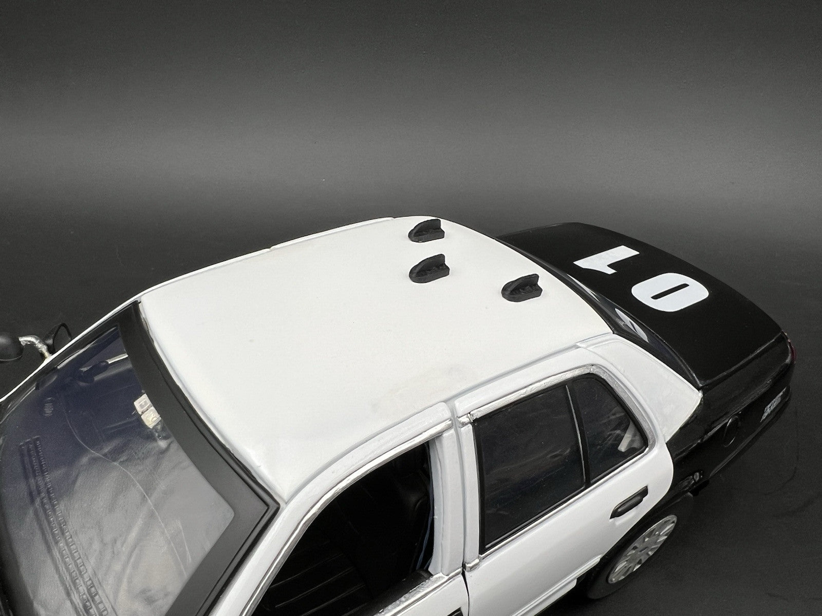 3-Pack 1/24 25 Scale Model Shark Fin Antenna LAPD Style Los Angeles Police 24316