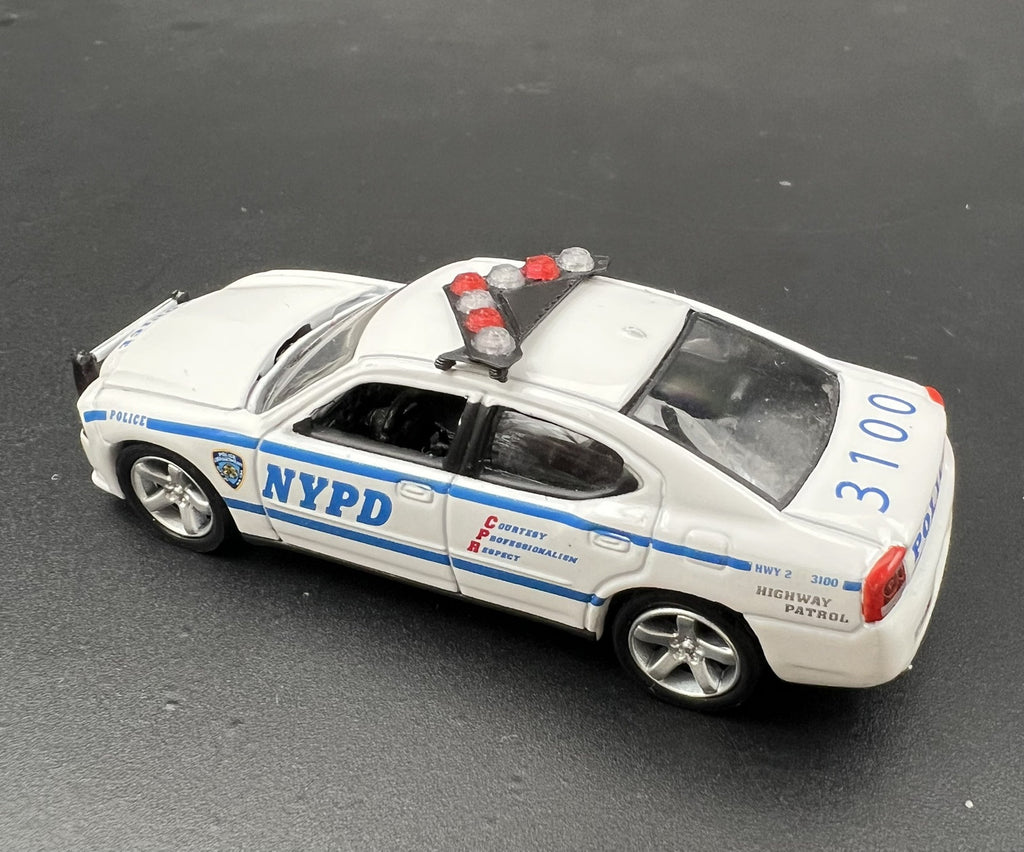2 Pack 1/64 NYPD Red Federal Signal Vision SLR Lightbar Greenlight Police Car3