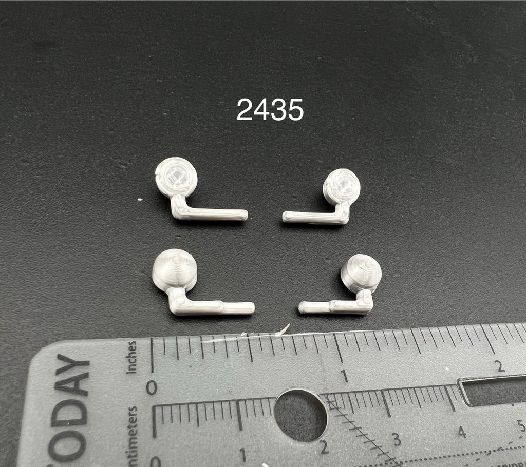 4 Pack 1/24 25 Silver Spotlights For Police Car SUV Fire EMS Sheriff0