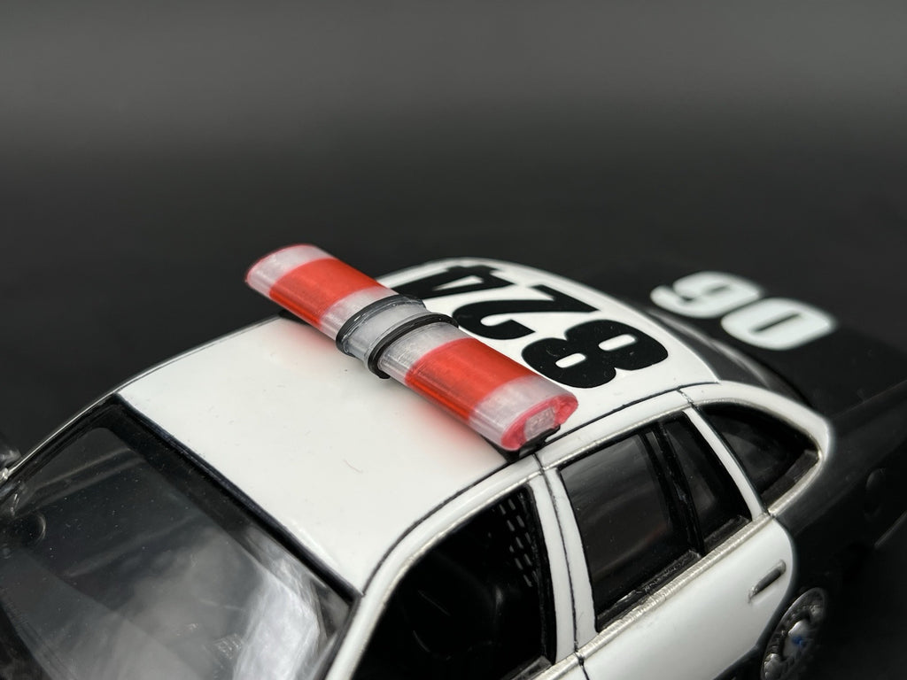 1/24 25 LED Ready NYPD Mustang Style Red Jetstream Lightbar New York Police Fire11