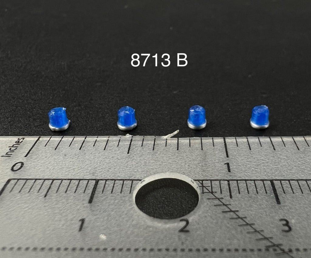 4 Pack 1/87 Vintage Blue Beacon Lightbar Florida Georgia Police Highway Patrol0