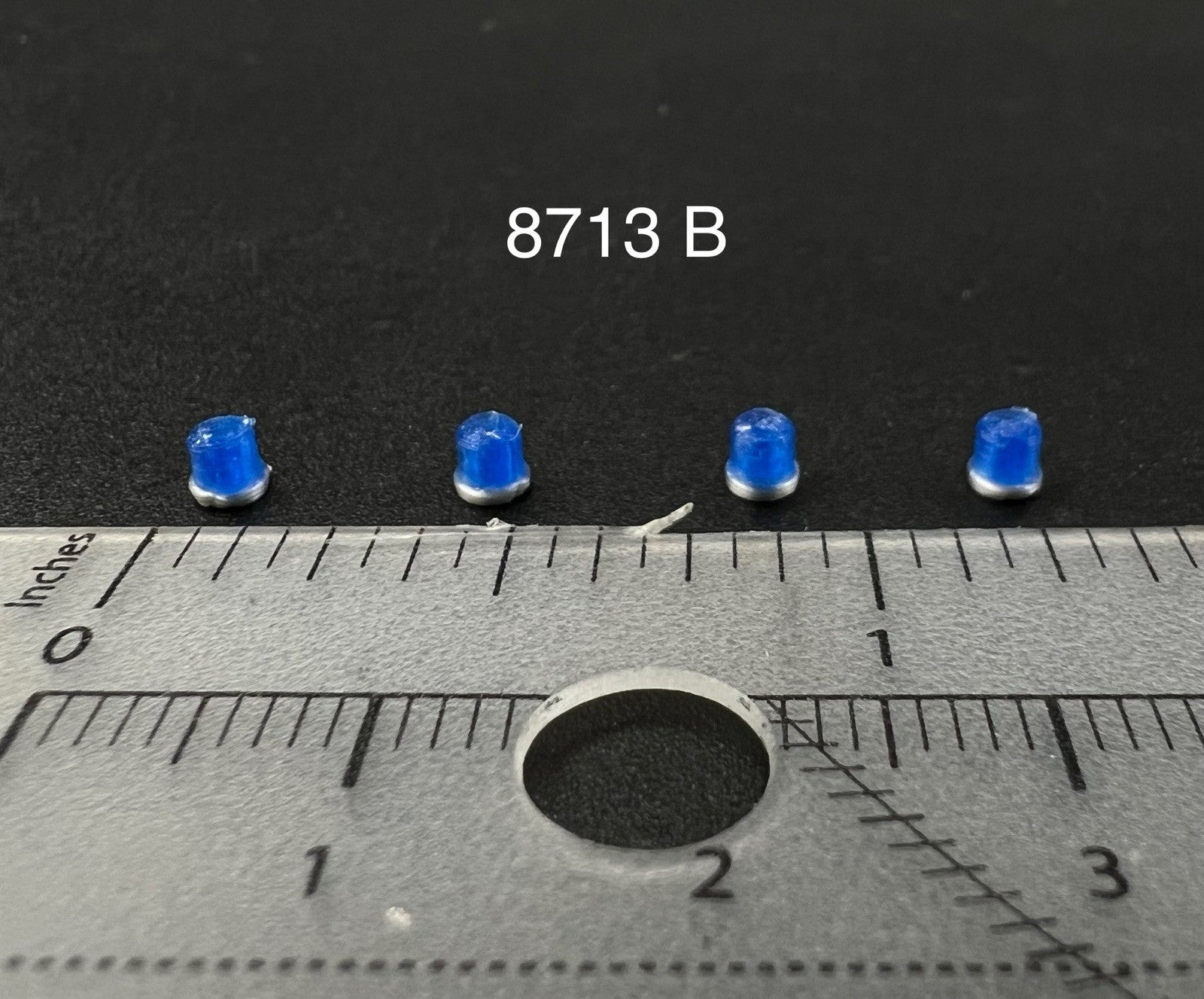 4 Pack 1/87 Vintage Blue Beacon Lightbar Florida Georgia Police Highway Patrol0