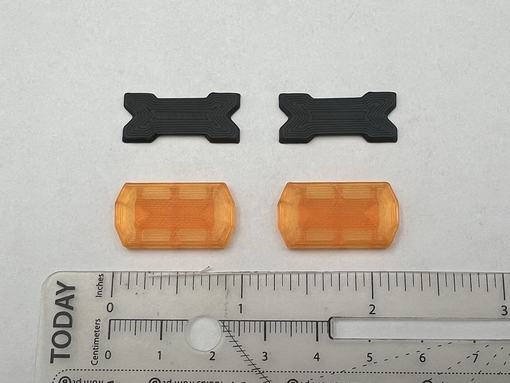 2 Pack 1/24 25 Mini Code 3 2700 Amber Yellow Lightbars Tow Construction Truck1