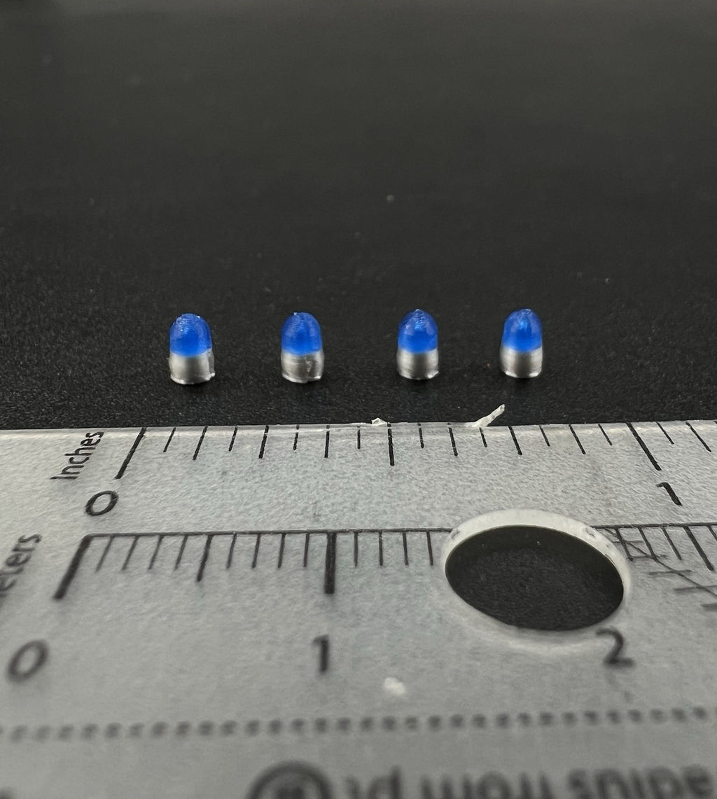 4 Pack 1/87 Vintage Blue Beacon Ray Lightbar Police Sheriff State Highway Patrol5