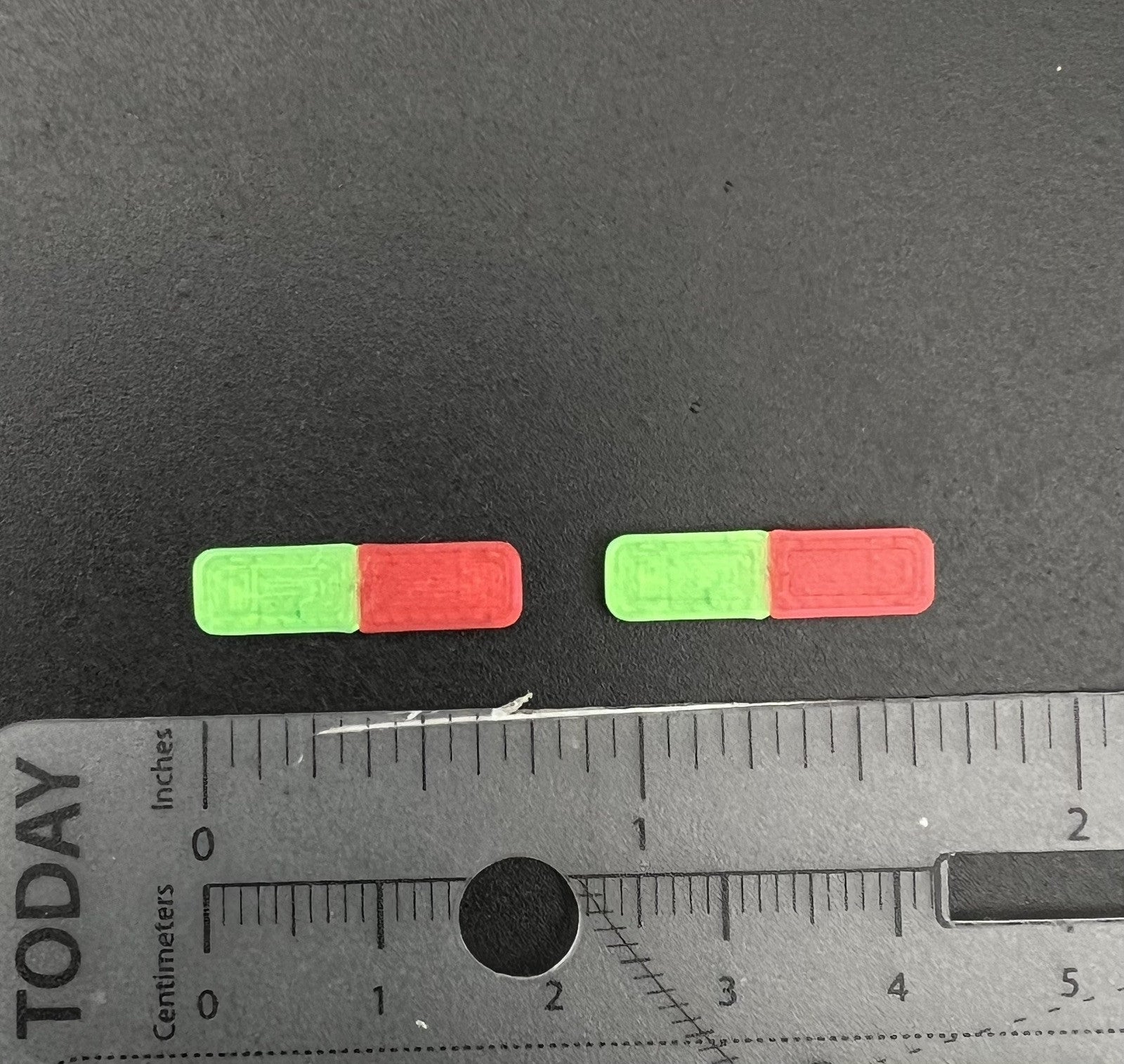 2 Pack 1/64 Green Red LED Style Whelen Lightbar Chicago Fire Ambulance SUV1