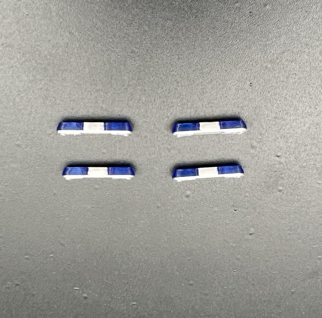 4 Pack 1/87 HO Blue 8000 80H 90H Lightbar Police Sheriff State Highway Patrol2
