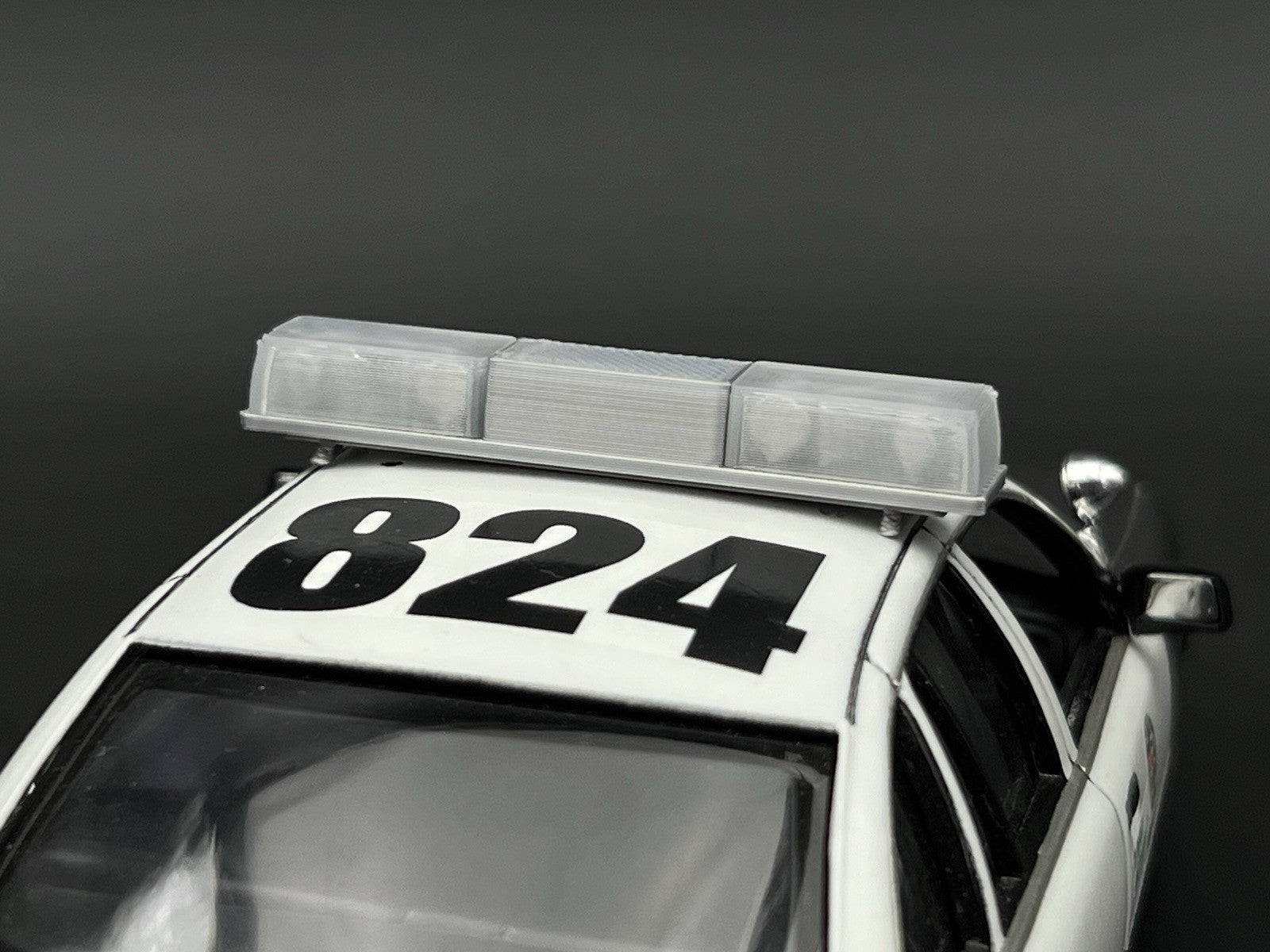 1/24 25 Clear Federal Signal Twinsonic Lightbar Police Sheriff Highway Patrol4