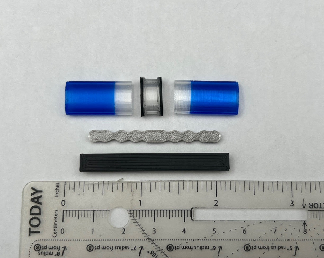 1/24 25 LED Ready Jetstrobe Jetstream Lightbar Blue Clear State Police Sheriff1