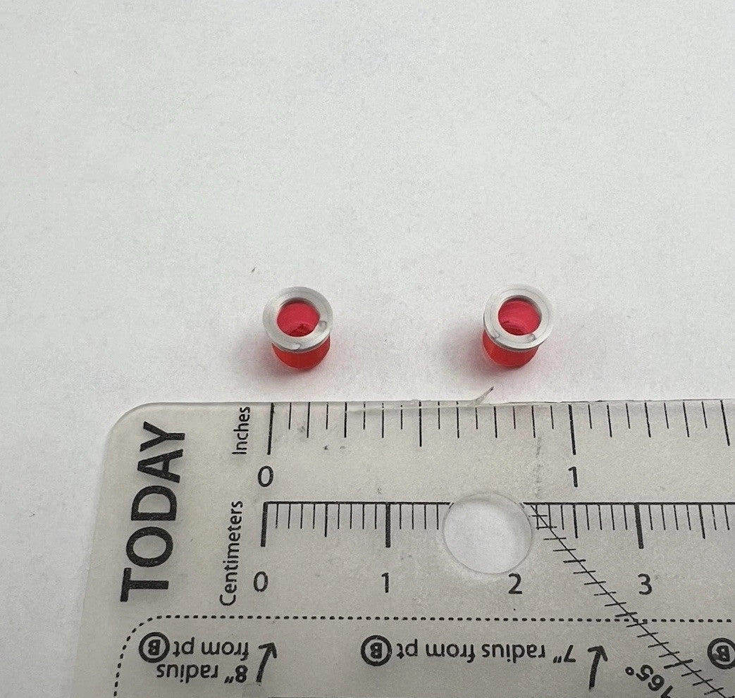 2 Pack 1/43 Hollow Red Beacon Lightbar Michigan State Police Fire Ambulance1