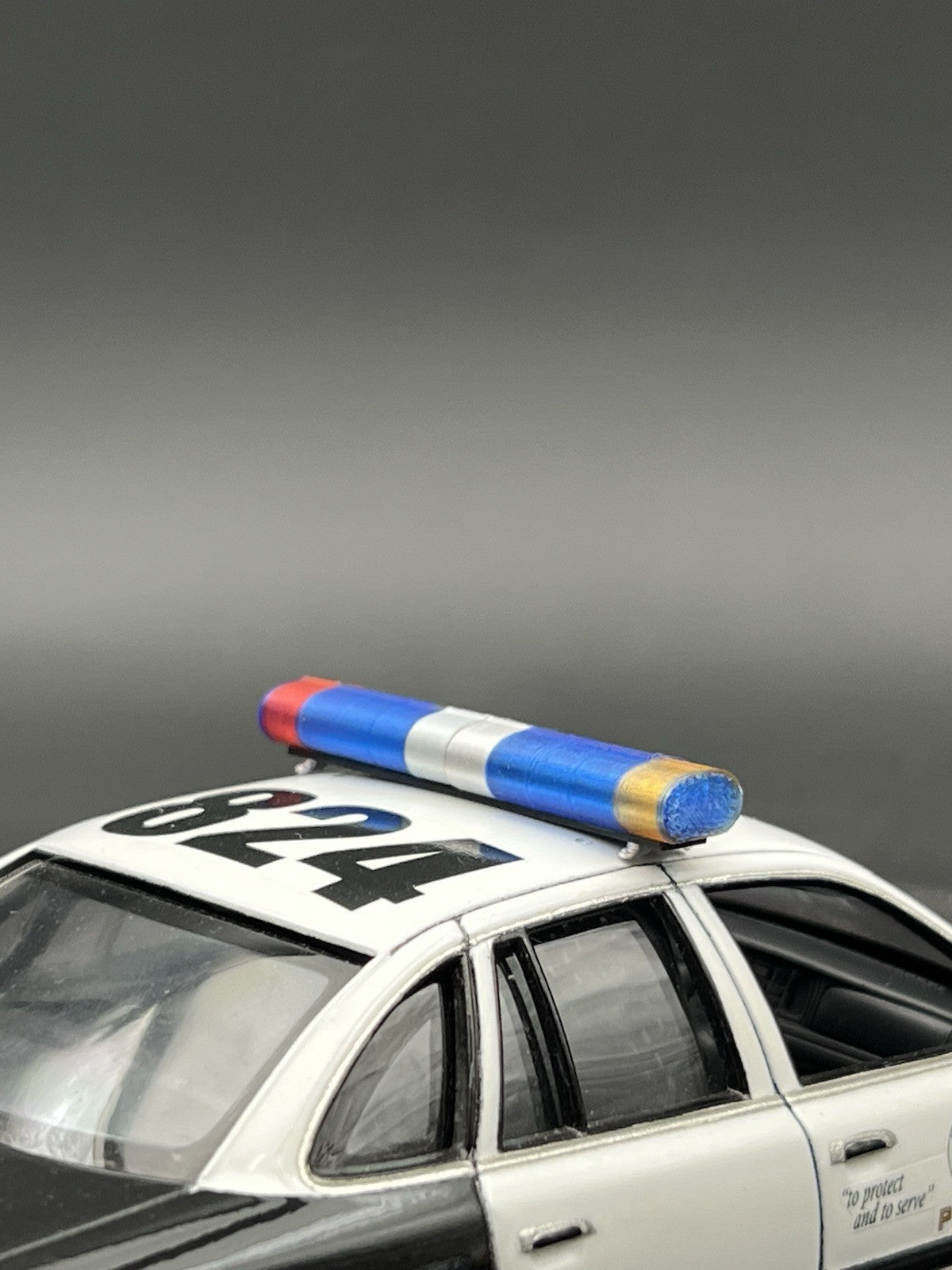 1/24 1/25 LED Ready AeroDynic Lightbar Blue West Virginia State Police WVSP2