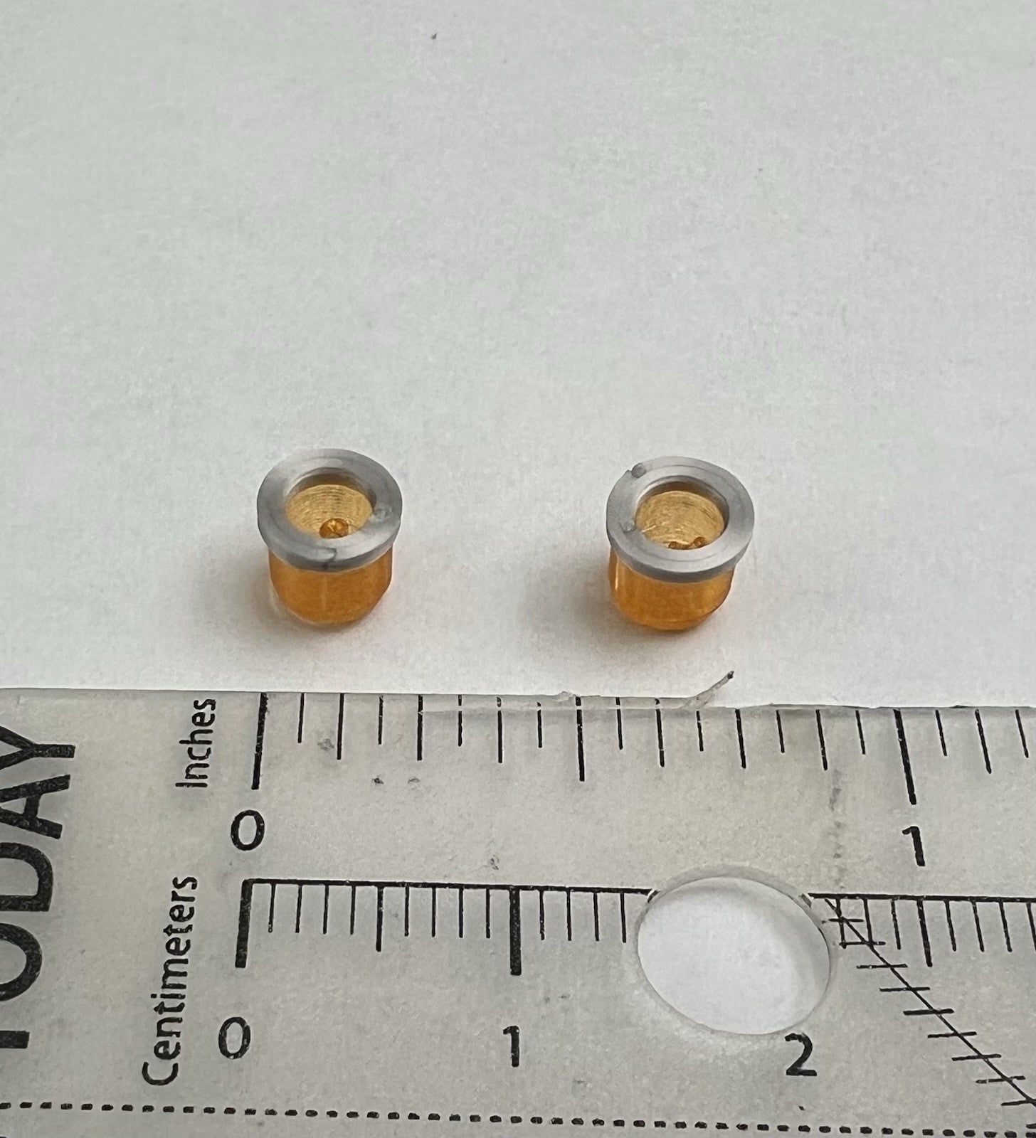 2 Pack 1/43 Hollow Amber Beacon Lightbar Construction Work Tow Truck Security1