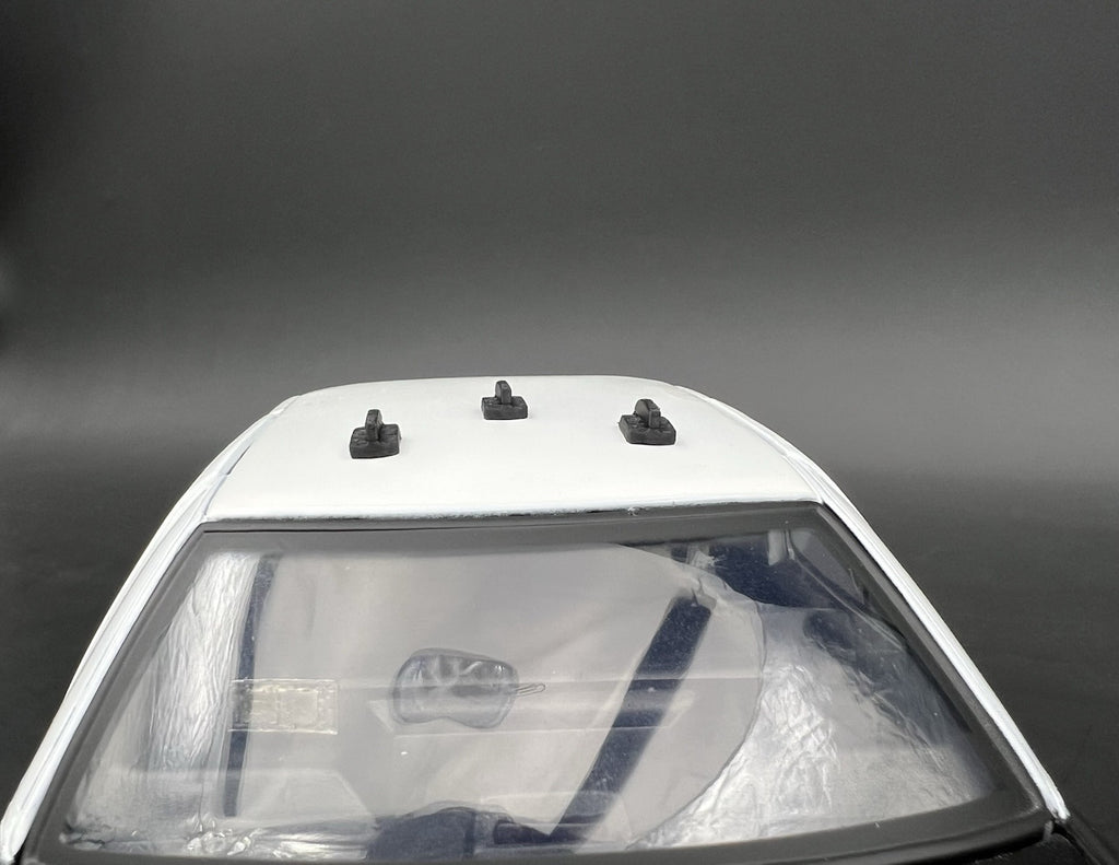 3-Pack 1/24 25 Scale Model Shark Fin Antenna LAPD Style Los Angeles Police 24314