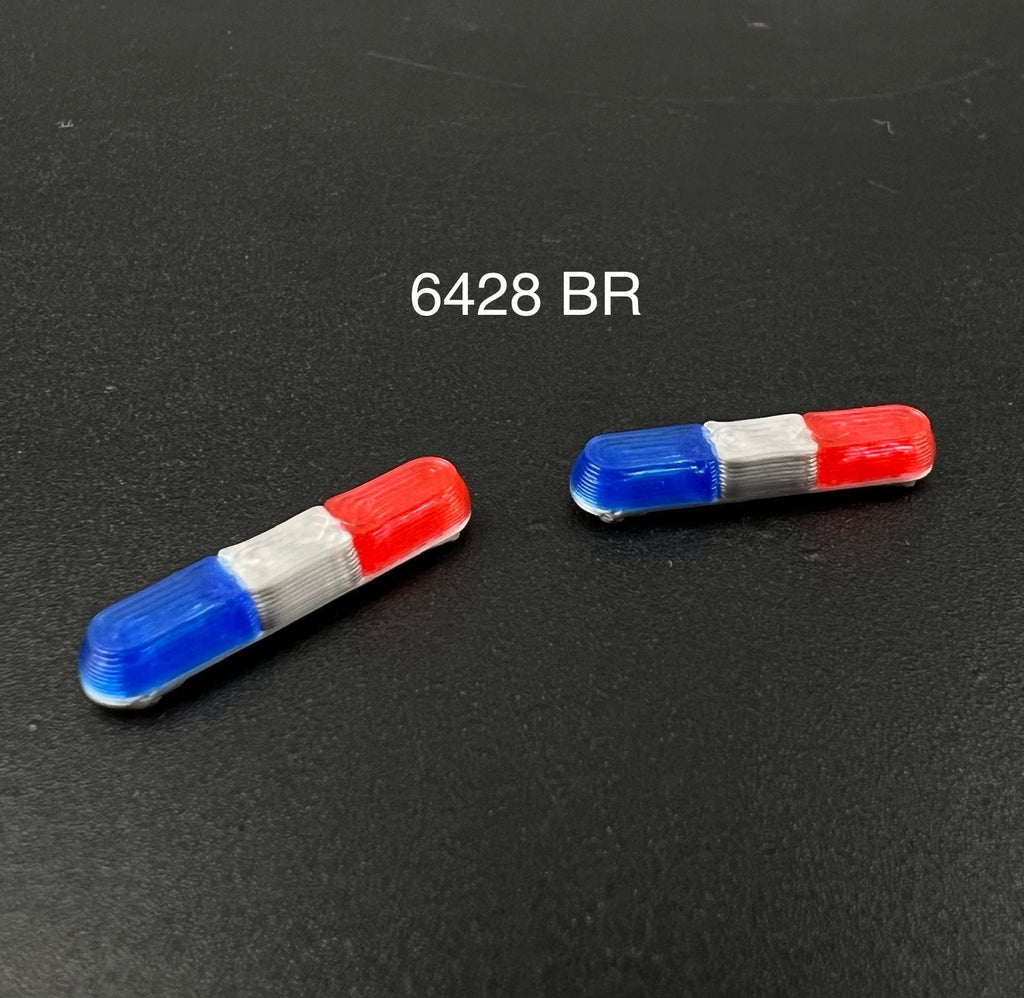 2 Pack 1/64 80H 90H 8000 Lightbar Blue Red Fire EMS Police Sheriff Car Truck0
