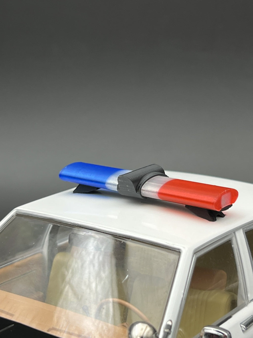 1/18 LED Ready Jetsonic Lightbar Blue Clear Red Police Sheriff Highway Patrol3