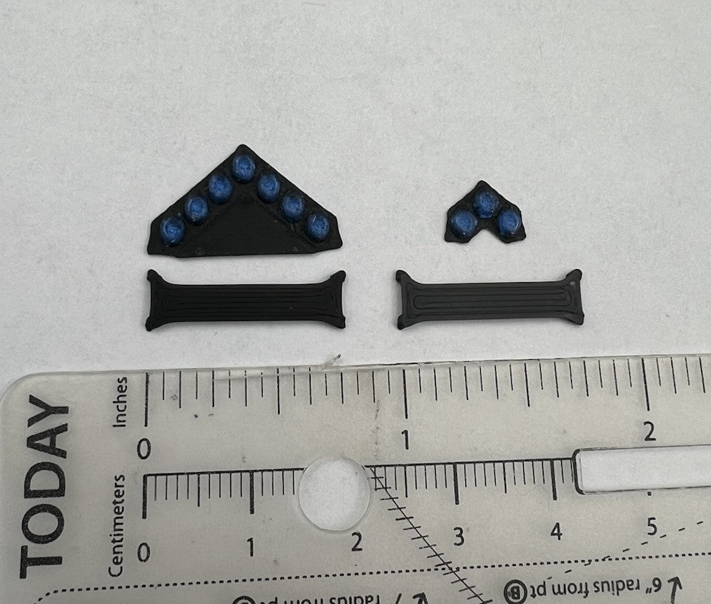 2 Pack 1/64 Blue Vision SLR Mini Lightbar Greenlight Police Car Sheriff Patrol1