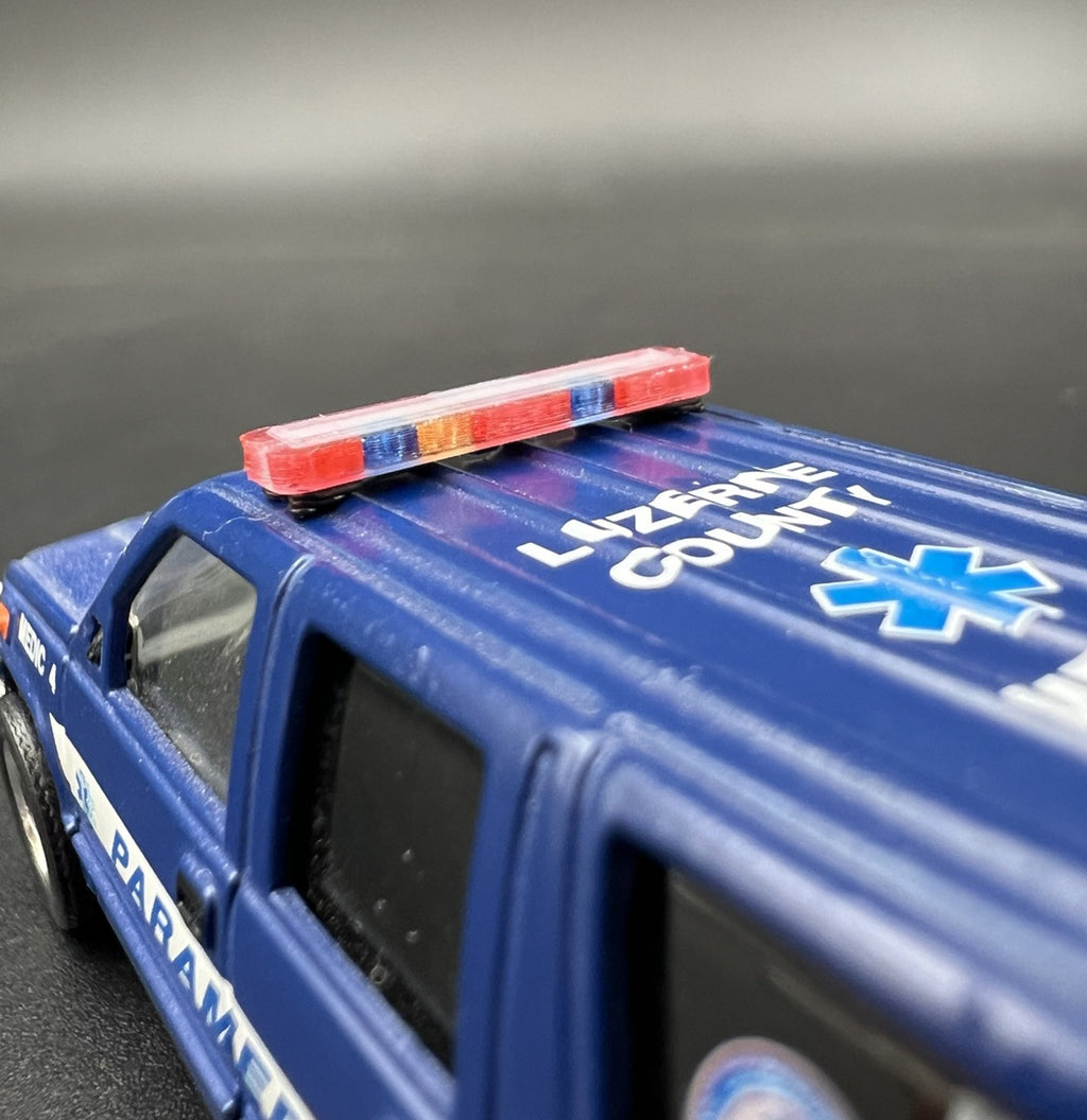 2-Pack 1/64 Scale Model Whelen Edge Lightbar Red New York State Police 6409 NYSP4