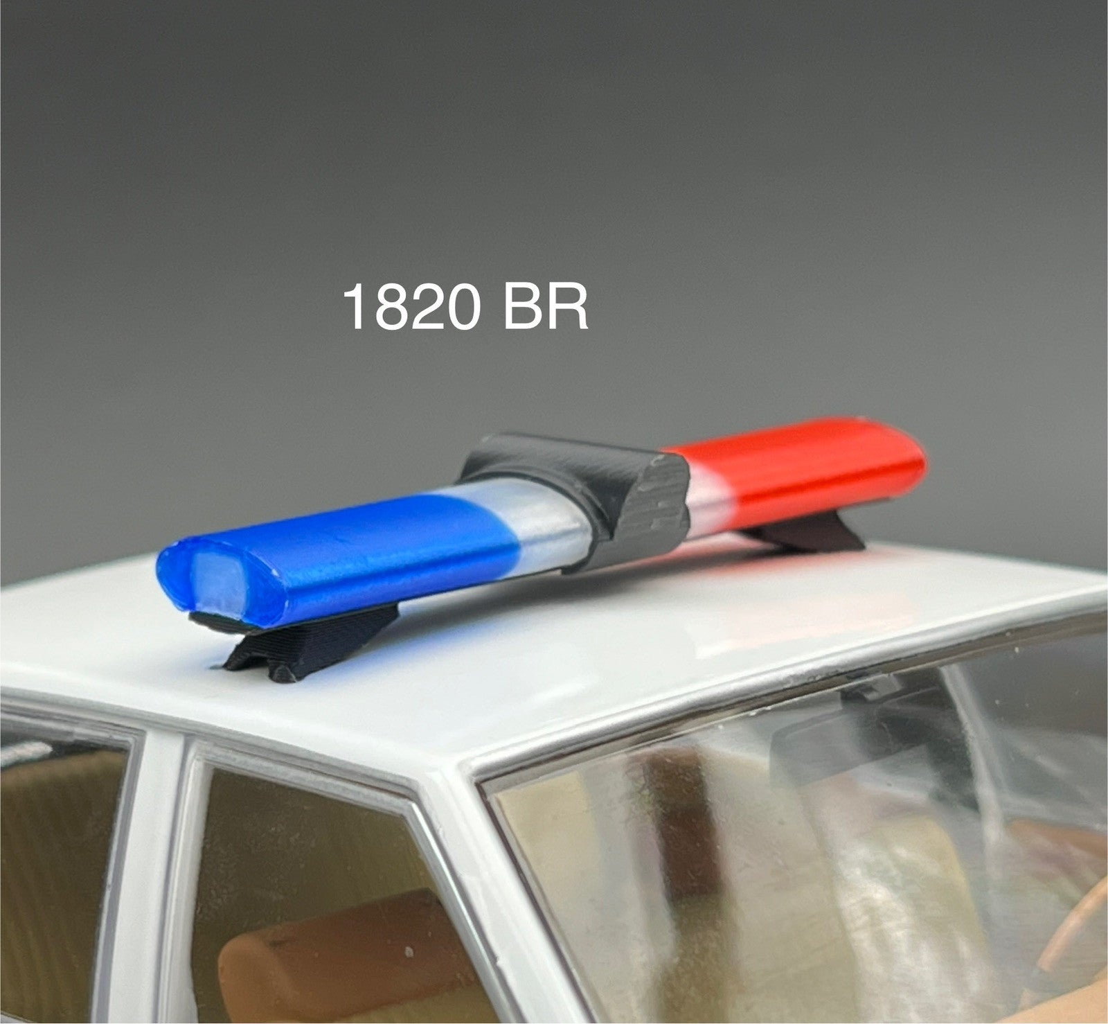 1/18 LED Ready Jetsonic Lightbar Blue Clear Red Police Sheriff Highway Patrol0