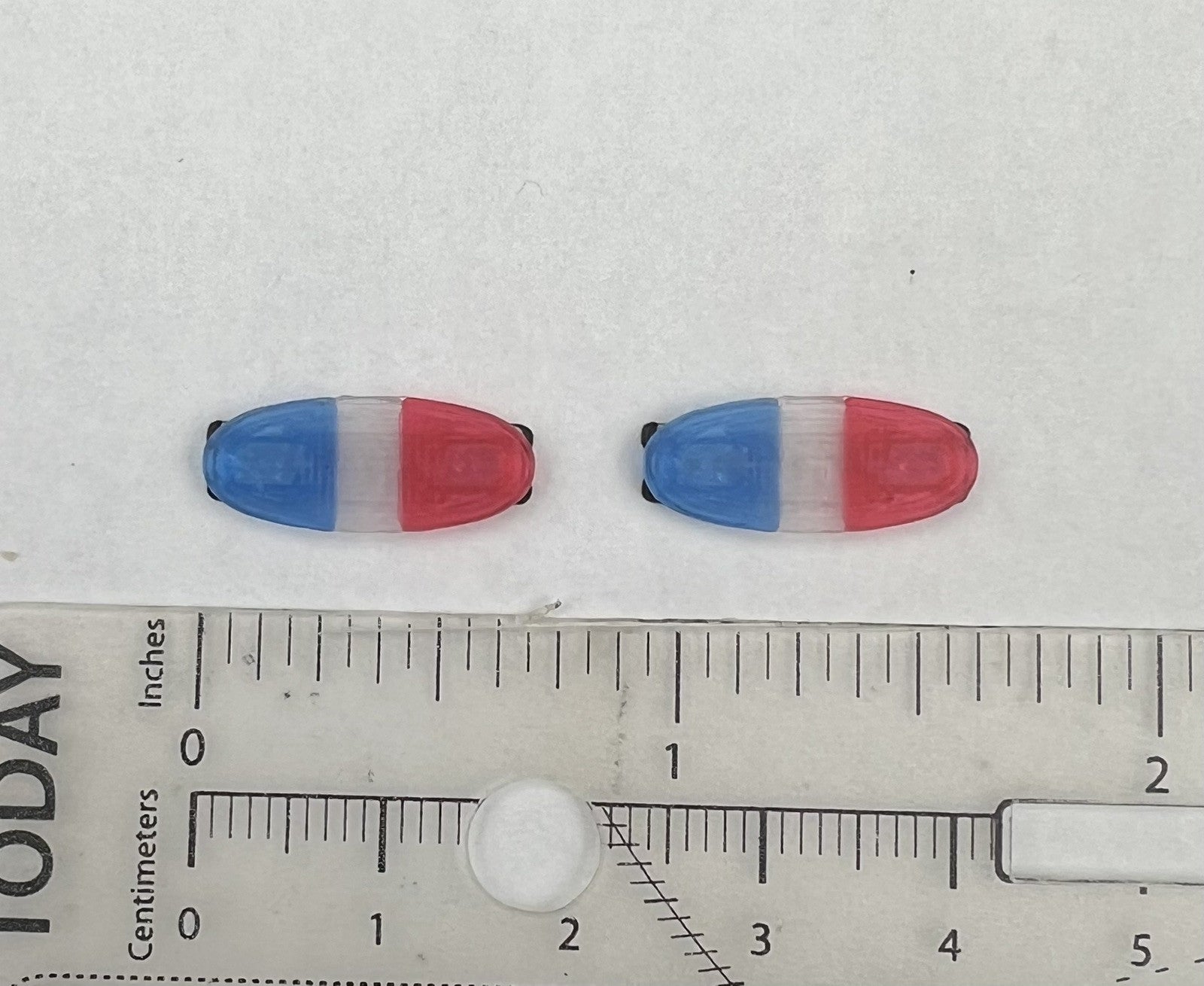 2 Pack 1/64 Blue Red Federal Signal Arjent Lightbar Greenlight Police Car1