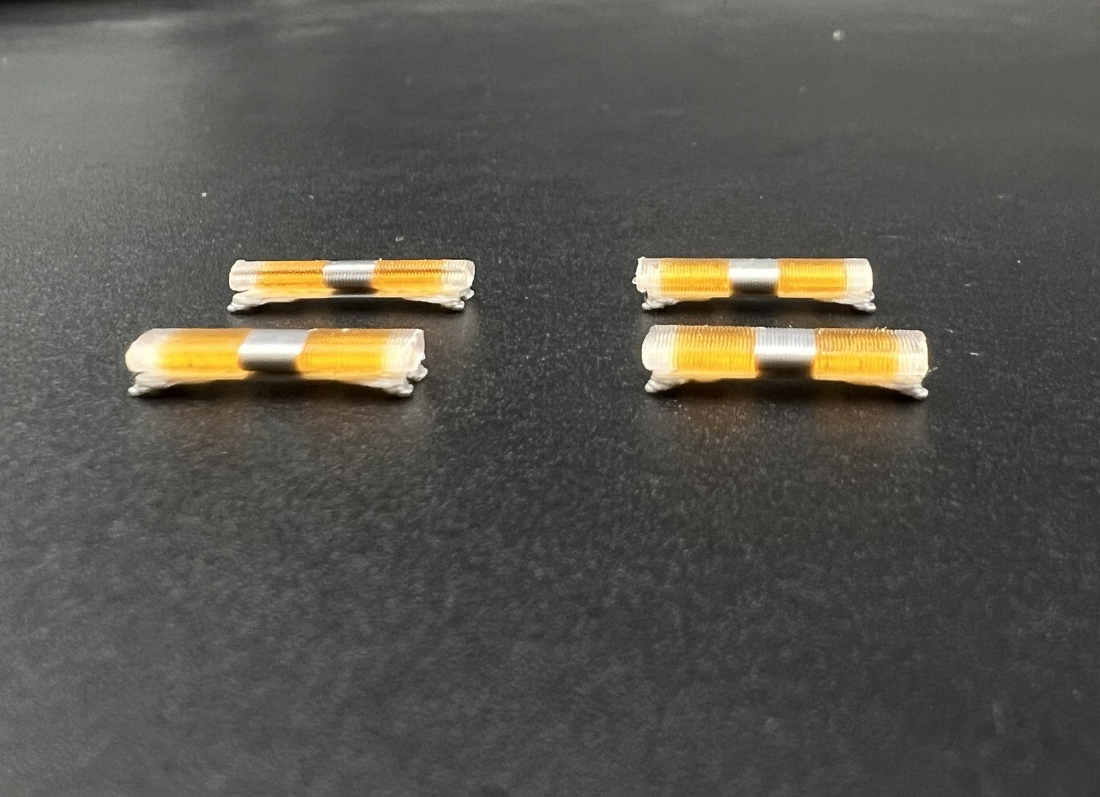 4 Pack 1/87 Amber Federal Signal Aerodynic Lightbar Work Truck Tow Security2