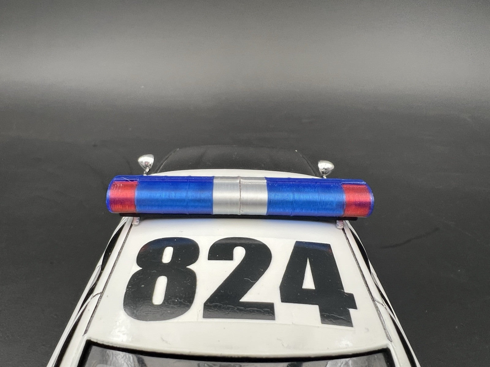 1/24 1/25 LED Ready AeroDynic Lightbar Blue Chrome Red State Police Sheriff2