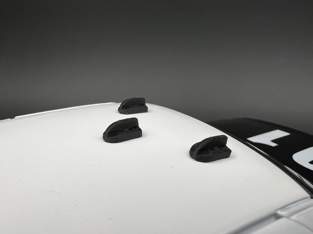 3-Pack 1/24 25 Scale Model Shark Fin Antenna LAPD Style Los Angeles Police 24318