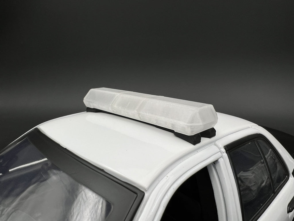 1/18 Scale Clear Code 3 MX7000 Lightbar W/ Internal Lens Police Sheriff Fire19