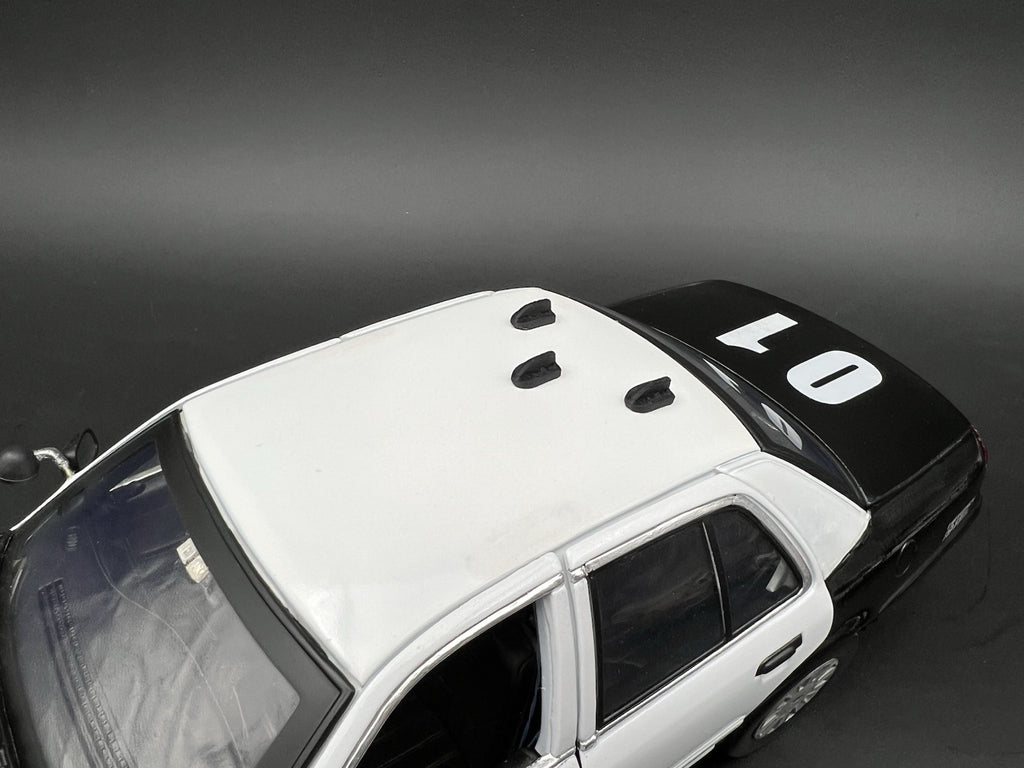 3-Pack 1/24 25 Scale Model Shark Fin Antenna LAPD Style Los Angeles Police 24317