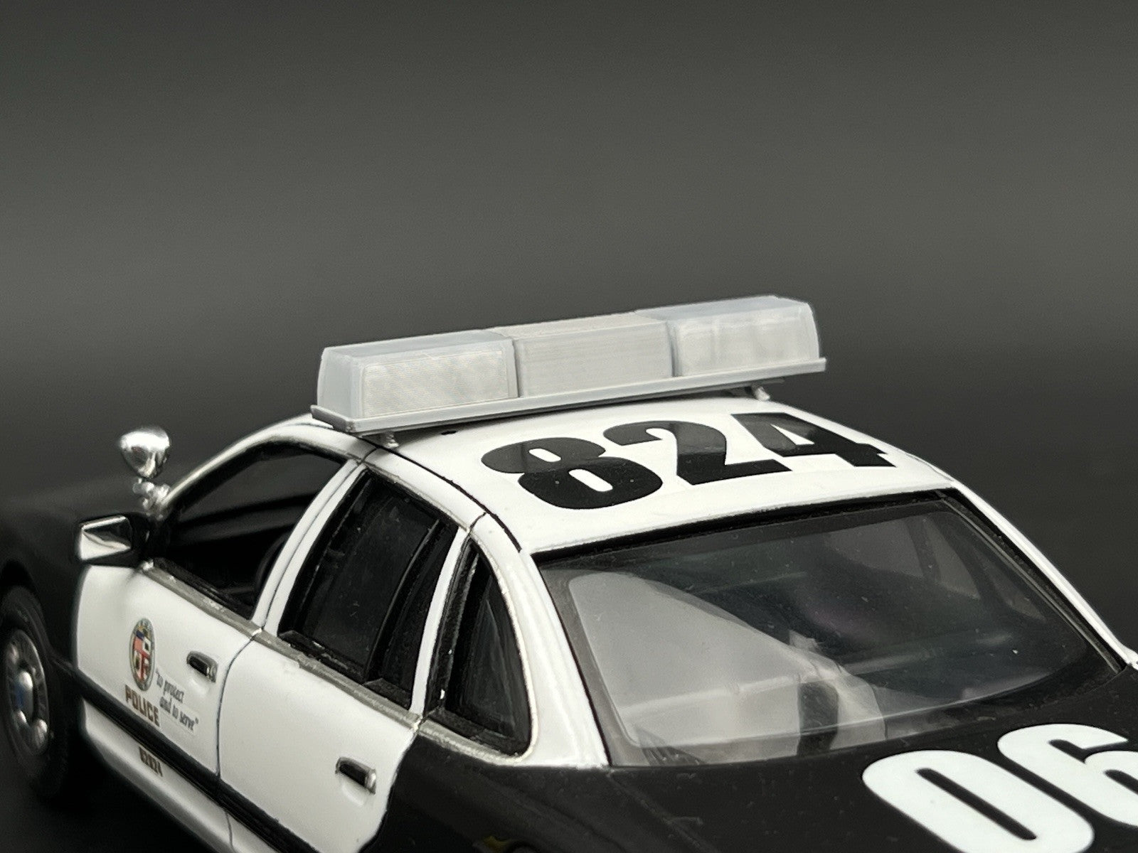 1/24 25 Clear Federal Signal Twinsonic Lightbar Police Sheriff Highway Patrol5