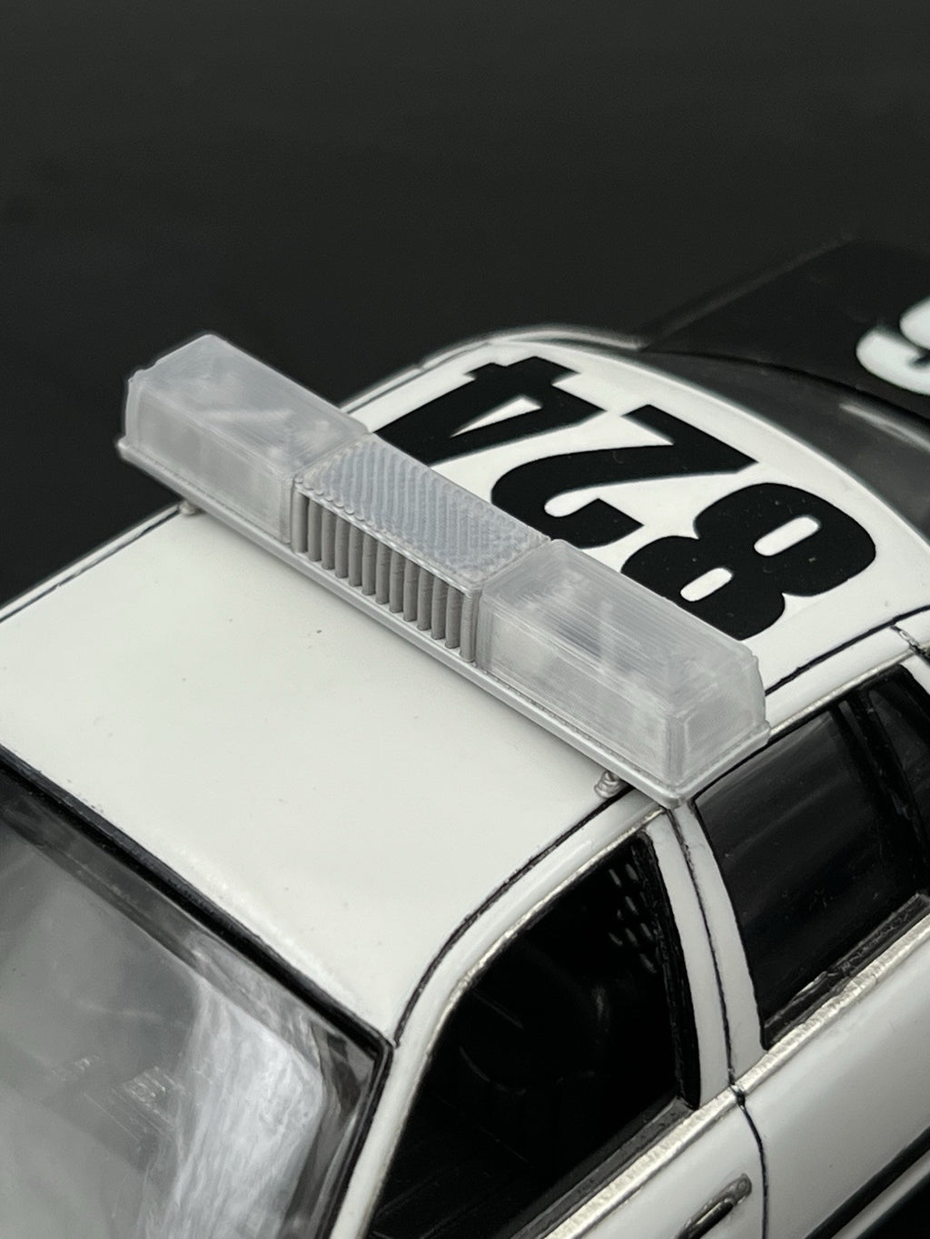 1/24 25 Clear Federal Signal Twinsonic Lightbar Police Sheriff Highway Patrol7