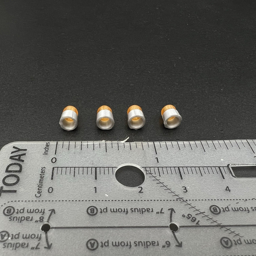 4 Pack 1/50 Vintage Amber Yellow Beacon Ray Lightbar Construction Tow Work Truck1