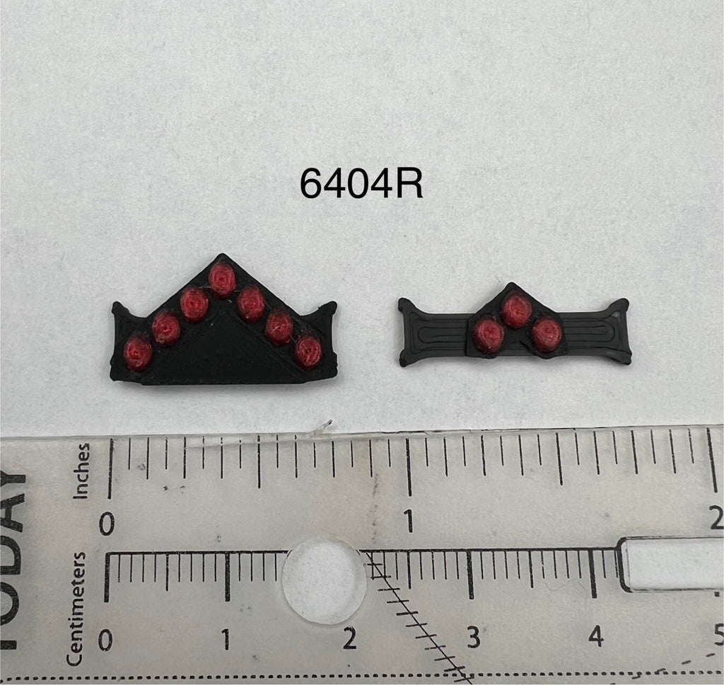 2 Pack 1/64 Red Vision SLR Mini Lightbar Greenlight Police Car Fire Ambulance0