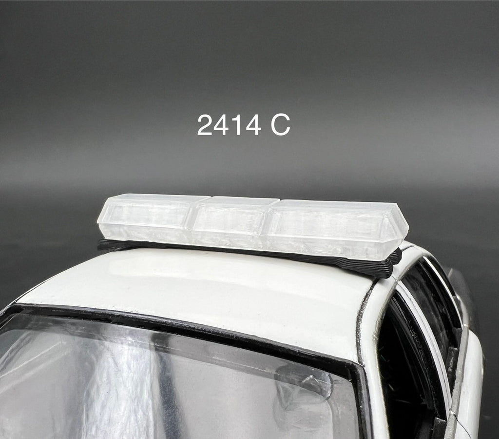 1/24 25 Scale Clear Code 3 MX7000 Lightbar LAPD LASD Sheriff Police0