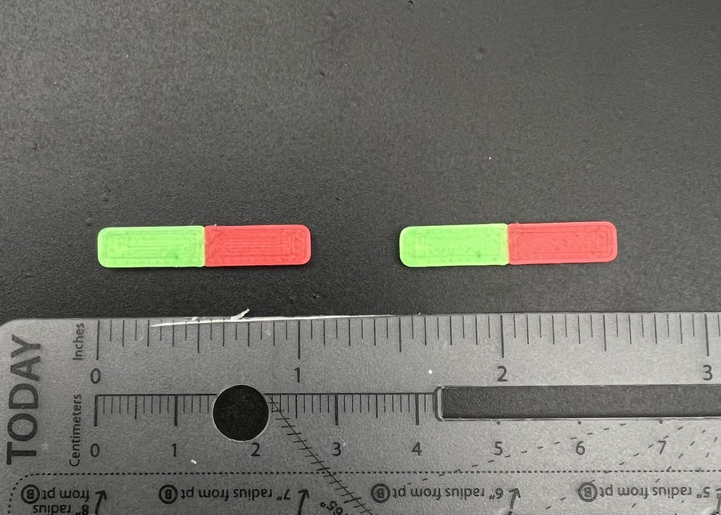 2 Pack 1/64 Whelen Long Green Red Lightbar Code 3 Chicago Fire Engine DCP Truck2