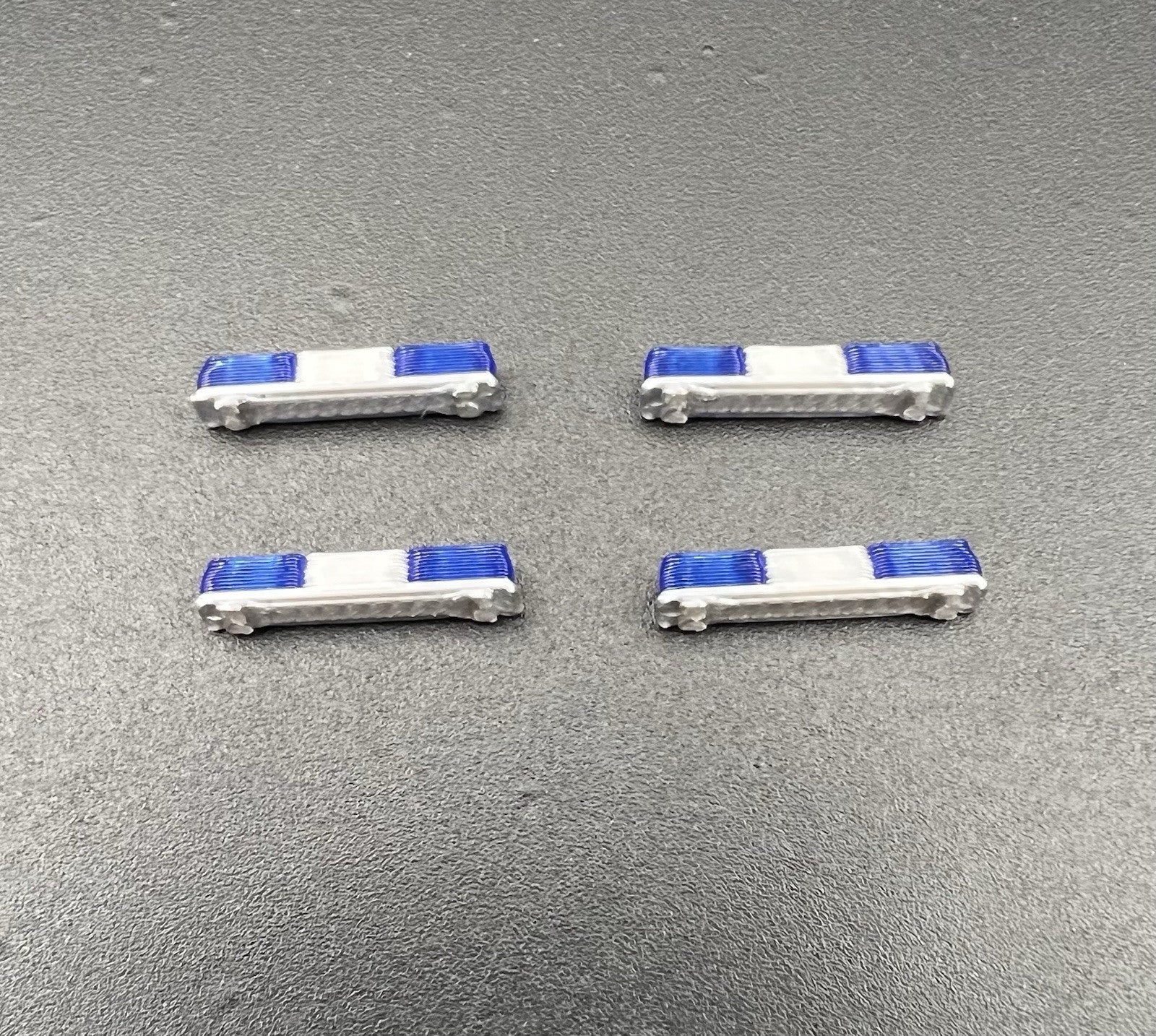 4 Pack 1/87 HO Blue Twinsonic Lightbar Police Sheriff State Highway Patrol2
