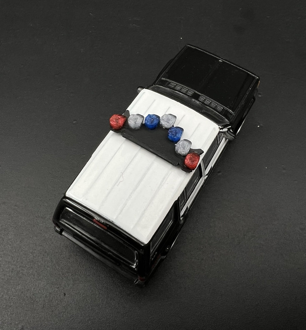 2 Pack 1/64 Blue Red Vector Vision Lightbar Las Vegas Metro Police LVMPD Style8