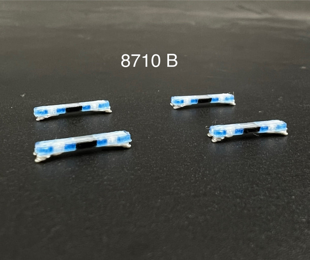 4 Pack 1/87 HO Whelen Edge Lightbar Blue w/ Speaker Highway Patrol State Police0